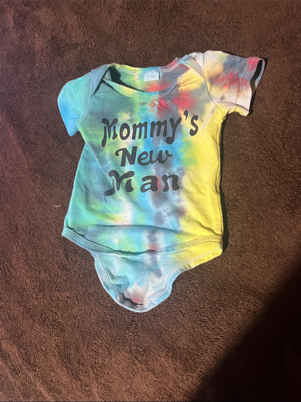 Tie-Dye Infant Bodysuit - Mommy's New Man - Multicolor